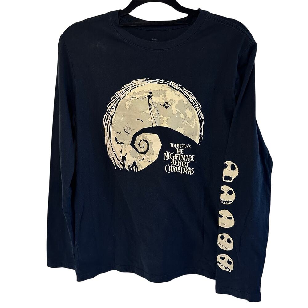 Nightmare before Christmas long sleeve black top size XXL